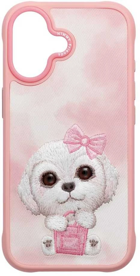 NIMMY dėklas BIG EYED PET 2.0 Dog, skirtas IPHONE 17, rožinis