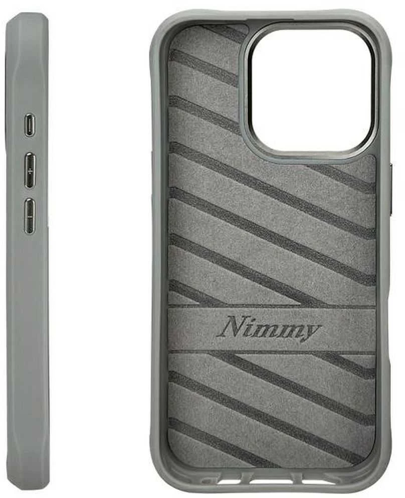 Nimmy dėklas Apple iPhone 16 Pro 6.3″ pilka Glasses Cool Cat