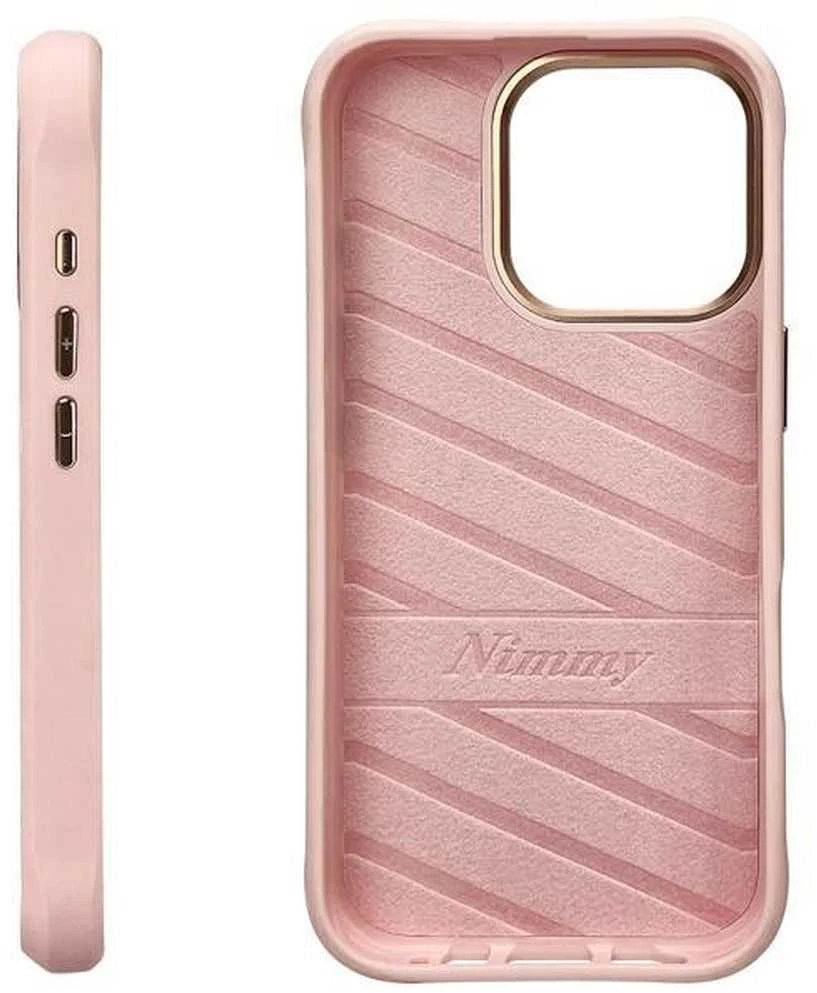 Nimmy dėklas Apple iPhone 16 Pro 6.3″ pink Glasses Cool Cat