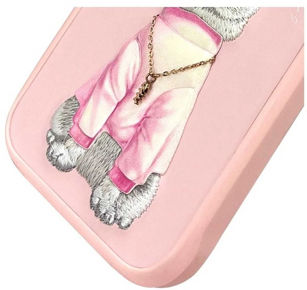 Nimmy dėklas Apple iPhone 16 Pro 6.3″ pink Glasses Cool Cat