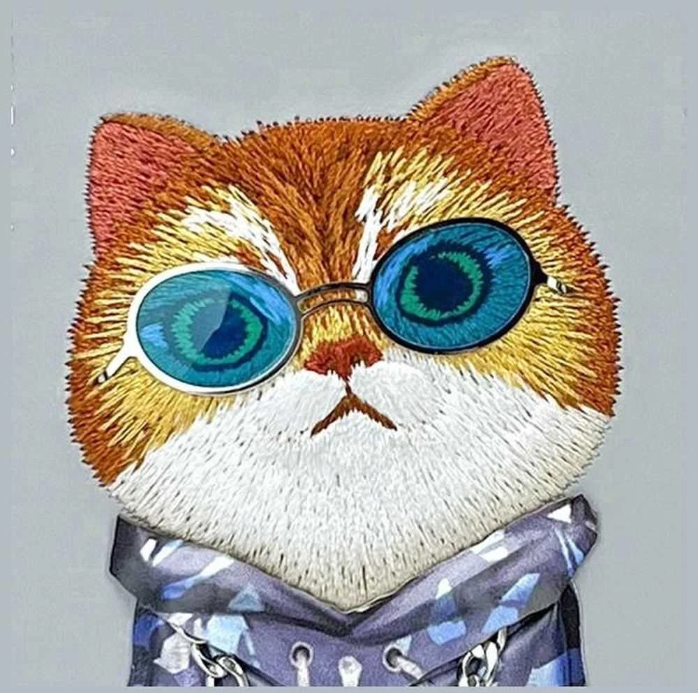 Nimmy Apple iPhone 15 6.1" dėklas telefonui pilkos spalvos Glasses Cool Cat