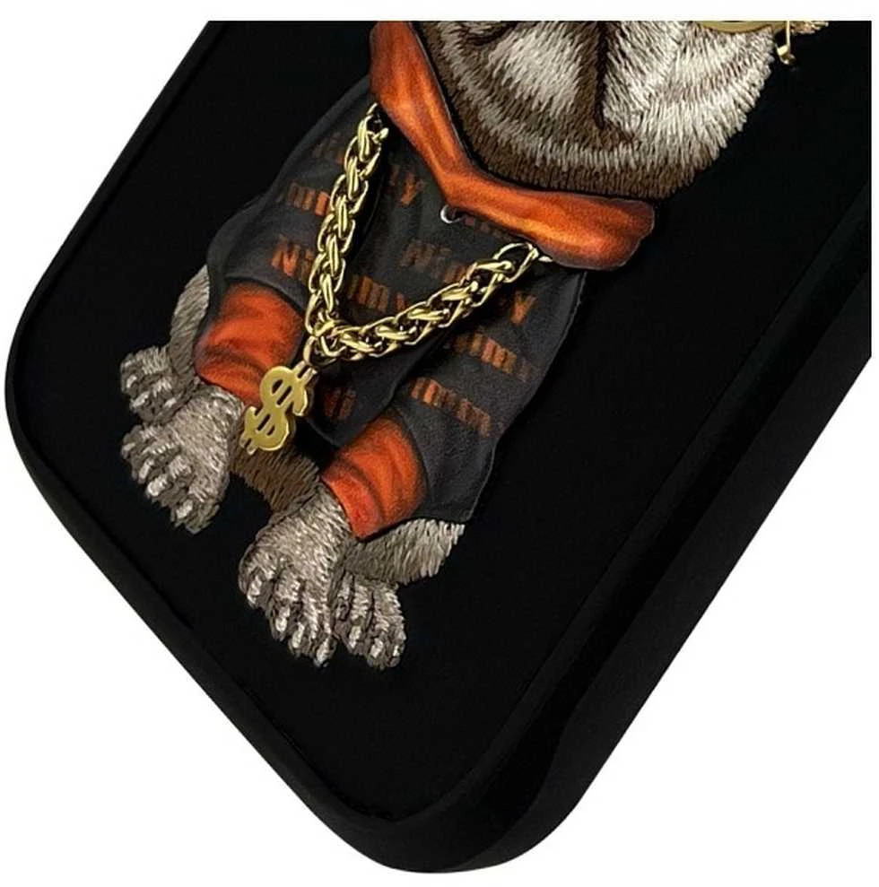 Nimmy dėklas Apple iPhone 16 Pro Max 6.9″ juodos spalvos Glasses Cool Dog