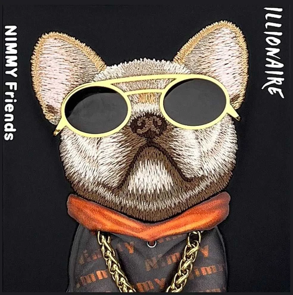 Nimmy Apple iPhone 16 Pro 6.3" dėklas telefonui juodos spalvos Glasses Cool Dog