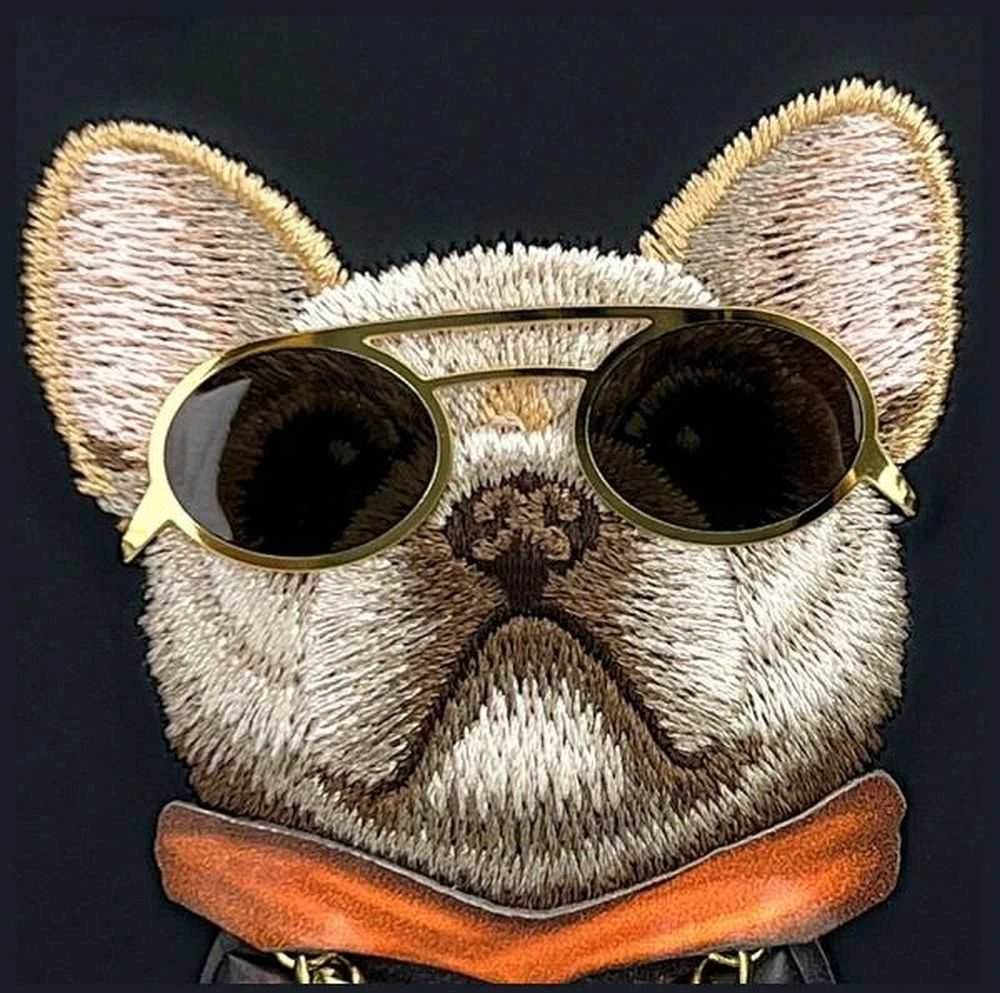 Nimmy dėklas Apple iPhone 16 6.1″ juodas Glasses Cool Dog