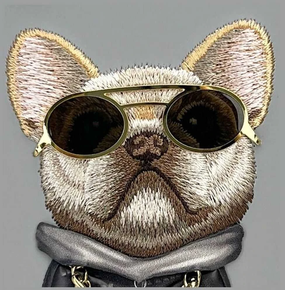 Nimmy dėklas Apple iPhone 16 6.1″ pilka Glasses Cool Dog
