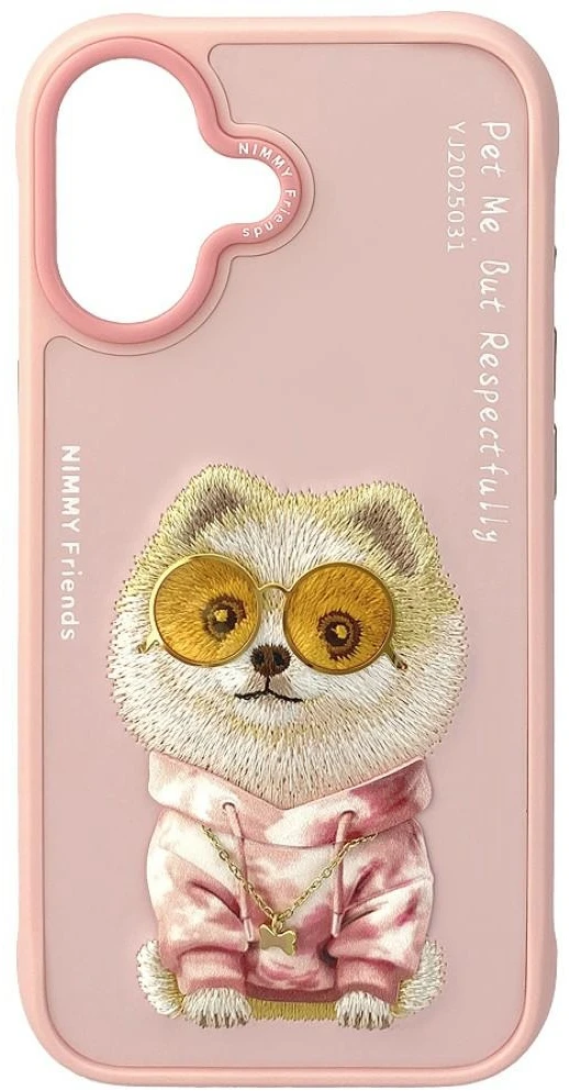 „Nimmy Glasses Cool nag“ dėklas „iPhone 17“ – rožinis