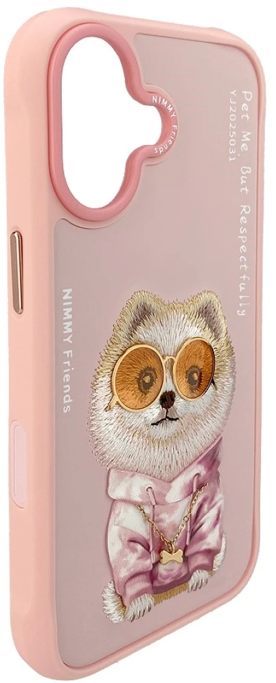 „Nimmy Glasses Cool nag“ dėklas „iPhone 17“ – rožinis