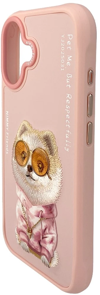 „Nimmy Glasses Cool nag“ dėklas „iPhone 17“ – rožinis