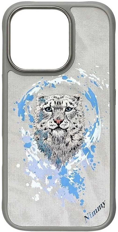 Nimmy Panther MagSafe dėklas skirtas Apple iPhone 16 Pro Max light pilkos spalvos