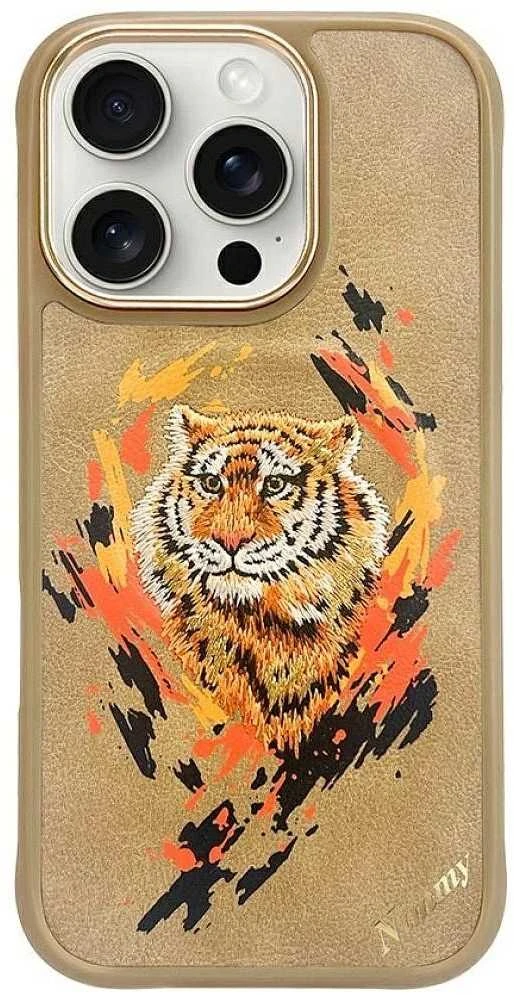 Nimmy Tiger MagSafe dėklas Apple iPhone 16 Pro light rudos spalvos