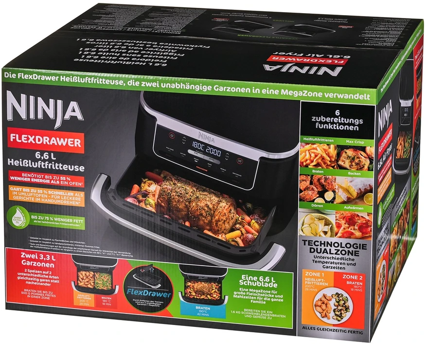 Karšto oro gruzdintuvė Ninja Foodi FLEX 6-in-1, AF550EU, 6,6 l