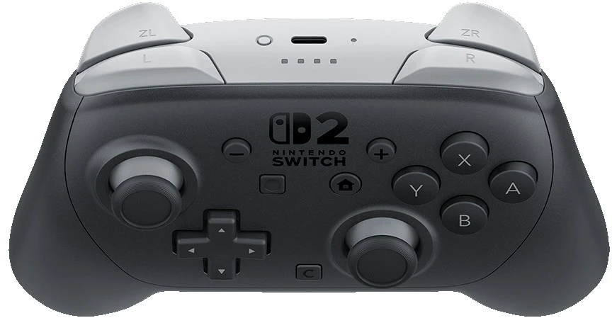 „Nintendo Switch 2 Pro“ valdiklis Juodas „Bluetooth“ žaidimų pultas Analoginis / skaitmeninis „Nintendo Switch 2“