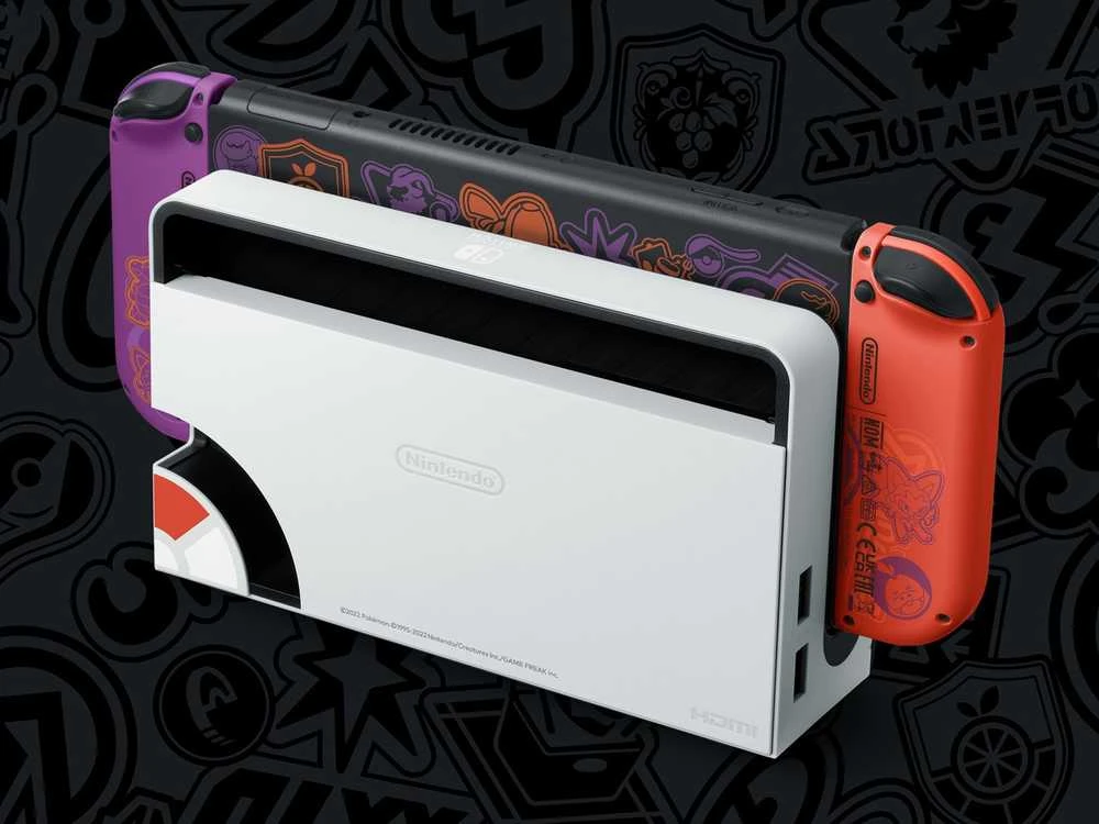 Nešiojama žaidimų konsolė „Nintendo Switch Oled Pokémon Scarlet & Violet Edition“, 17,8 cm (7 colio), 64 GB, jutiklinis ekranas, „Wi-Fi“, daugiaspalvė