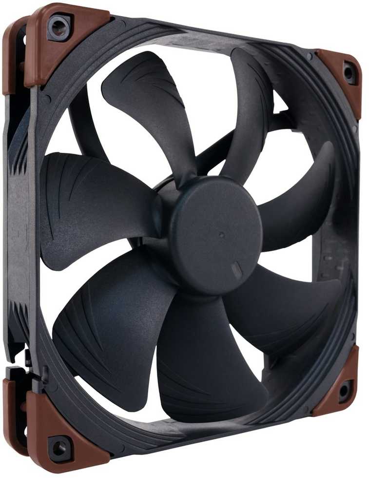 Noctua NF-A14 INDUSTRIALPPC-2000 PWM Kompiuterio dėklas Fan 14 cm Juodas, Brown 1 pc(s)