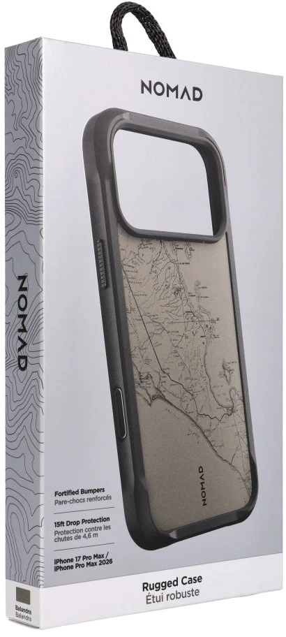 Dėklas NOMAD case for IPHONE 18 Pro Max/17 Pro Max compatible with MagSafe (Rugged Case) balandra
