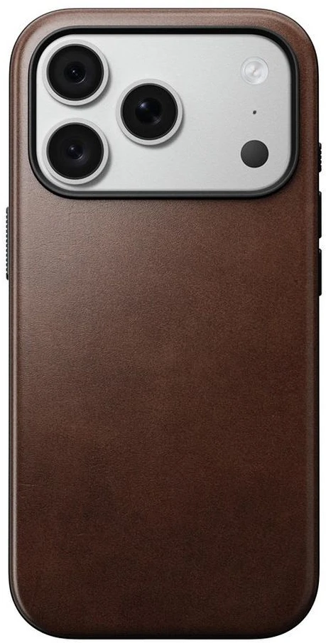 NOMAD odinis dėklas IPHONE 18 Pro/17 Pro, suderinamas su MagSafe (Modern Odinis dėklas Horween Leather) kaimiškos rudos spalvos