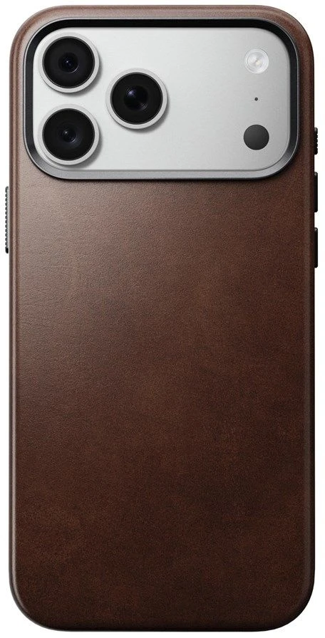 Burga Nomad Traditional odinis dėklas, rustic ruda (Horween) – iPhone 18 Pro Max/17 Pro Max