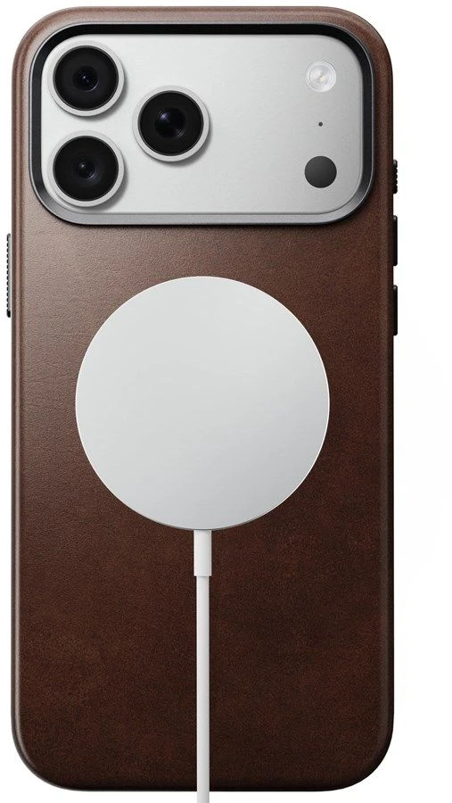 Burga Nomad Traditional odinis dėklas, rustic ruda (Horween) – iPhone 18 Pro Max/17 Pro Max