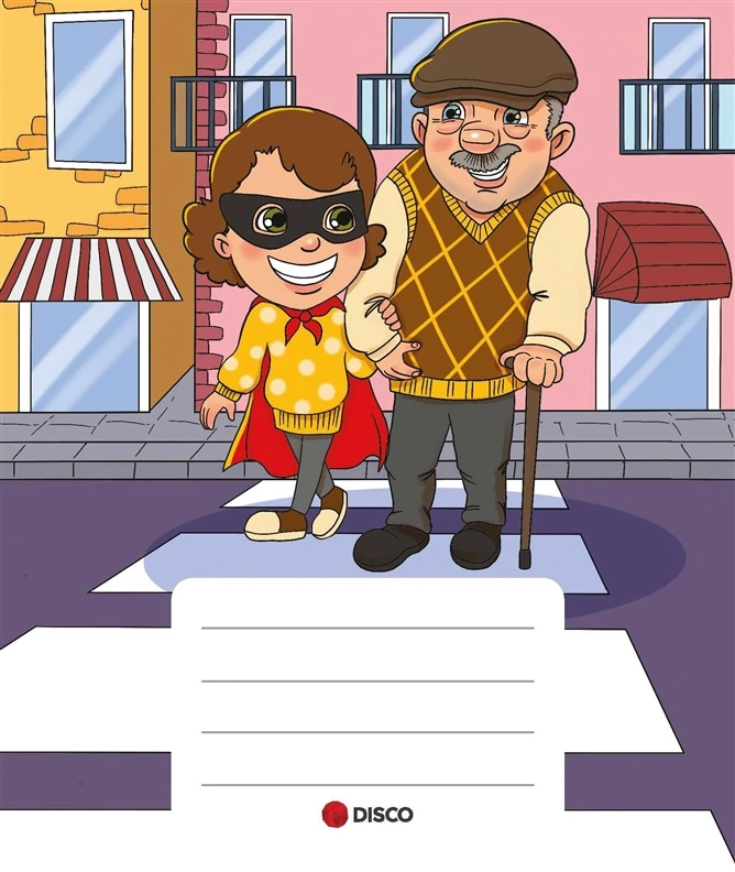Nick Hern Books Super herojės sąsiuvinis, 12 lapų, linijomis