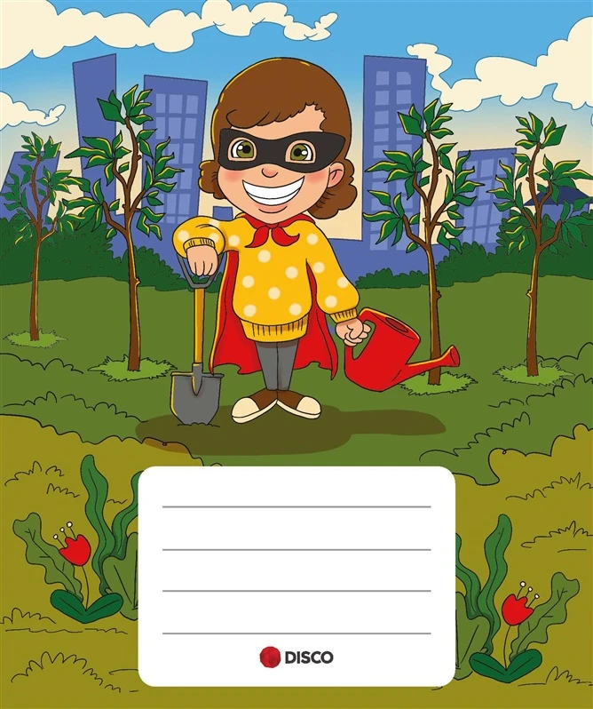 Nick Hern Books Super herojės sąsiuvinis, 12 lapų, lang.