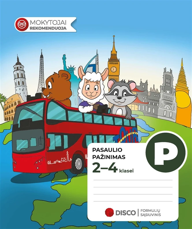 Caison Formulių sąsiuvinis pradinukams (2-4 klasės), Pasaulio pažinimas, 14 lapų, langeliais