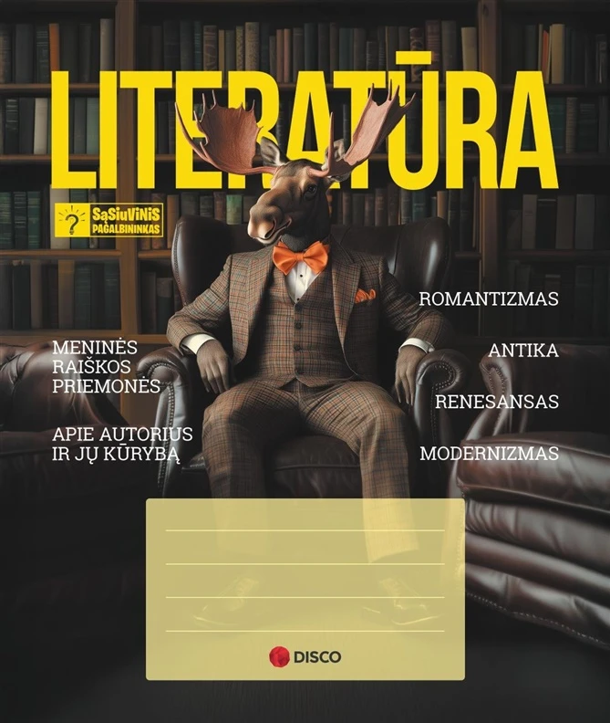 Herlitz Sąsiuvinis pagalbininkas, Literatūrai, 32 lapų, linijomis