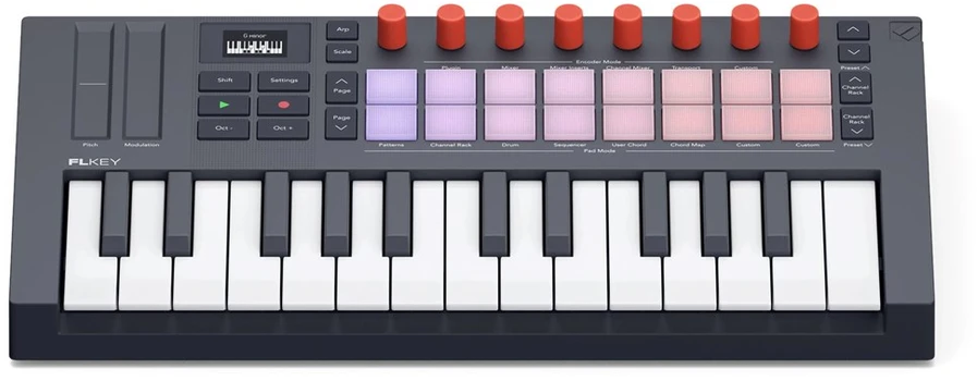 Novation FLKEY 2 Mini 25 - MIDI keyboard dedicated to FL Studio software, 25 keys.