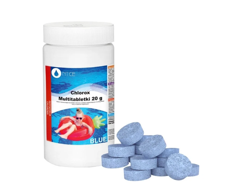 Ntce Chlorox Multitablets Chlorox 20g baseinų chemikalai 1KG MĖLYNAS