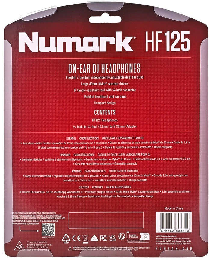 Numark HF125 - DJ ausinės