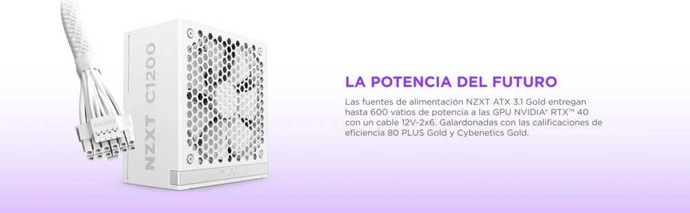 NZXT C1200 V2 1200W 80+ Gold ATX 3.1 juoda