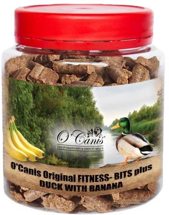 Šunų Maistas - O'CANIS Antiena ir Bananai Mokomieji Skanėstai 400g
