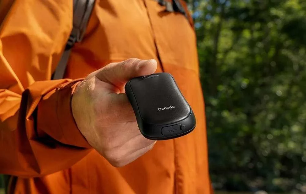 Ocoopa UT4 Urban 2x3000 mAh rankų šildytuvas, USB-C, juodas