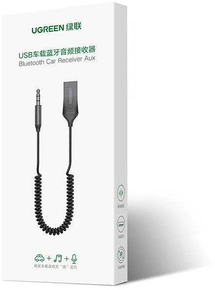 Automobilinis Bluetooth imtuvas UGREEN 70601B - pilkas