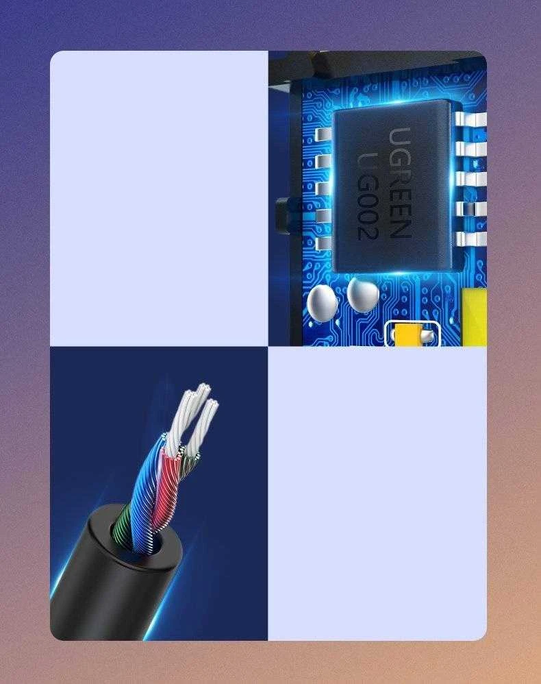 Automobilinis Bluetooth imtuvas UGREEN 70601B - pilkas