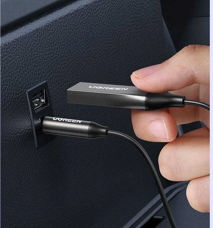 Automobilinis Bluetooth imtuvas UGREEN 70601B - pilkas