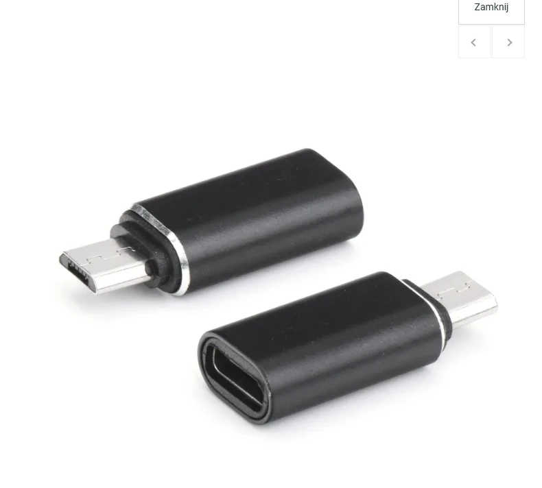 Oem Adapteris Type C (female) to Micro USB (male) juodas