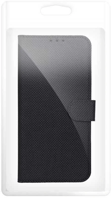 OEM atverčiamas dėklas iPhone 17 / 18 4Card RFID apsaugos nuo vagystės techninis audinys juodas