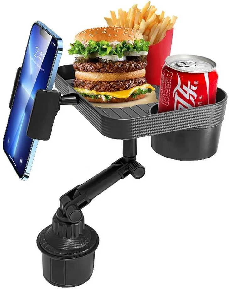Oem Car table with phone holder CP12 juodos spalvos