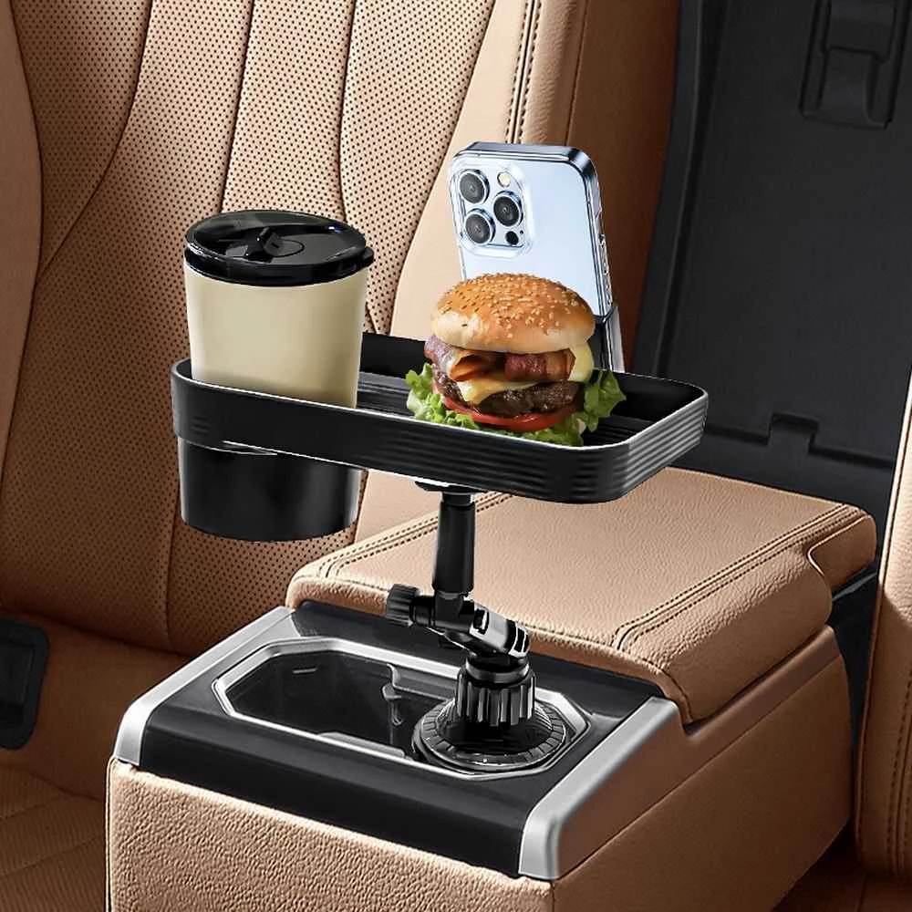 Oem Car table with phone holder CP12 juodos spalvos