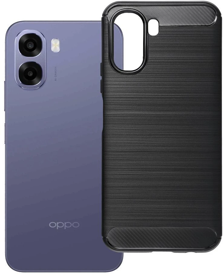 Dėklas Oem Carbon 2.0 case for OPPO A6x juodas