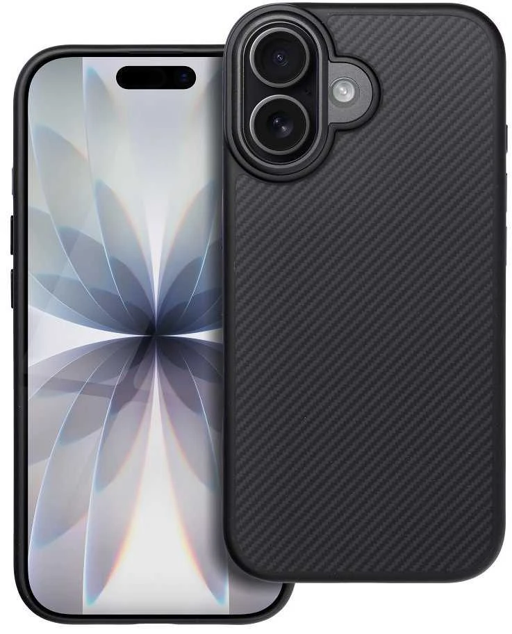 OEM dėklas, skirtas iPhone 17, Carbon Elite Mag Cover, suderinamas su MagSafe juodas