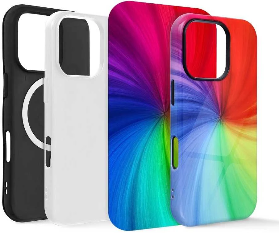 Lamel Brands Dvigubo sluoksnio „Oem“ sublimacijos dėklas, suderinamas su „MagSafe“, skirtas „iPhone 17“