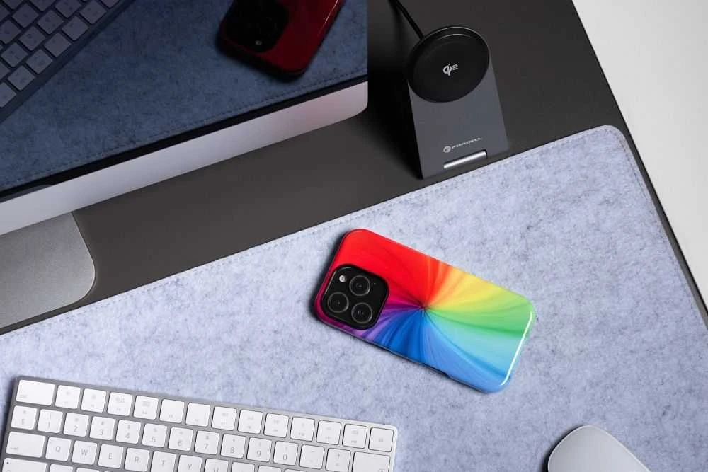 Lamel Brands Dvigubo sluoksnio „Oem“ sublimacijos dėklas, suderinamas su „MagSafe“, skirtas „iPhone 17“