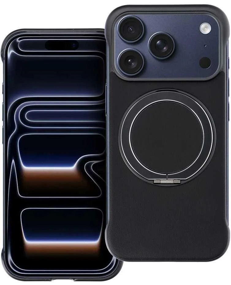 OEM dėklas, skirtas iPhone 17 AIR, su „Edge Free“ technologija, suderinamas su „MagSafe“ ir juodas