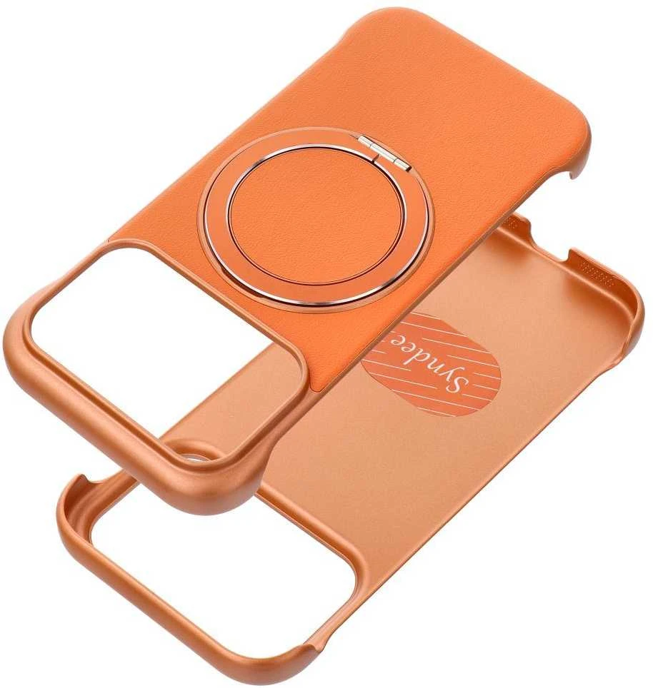 OEM dėklas, skirtas iPhone 17 AIR, su „Edge Free“, suderinamas su „MagSafe“, oranžinis
