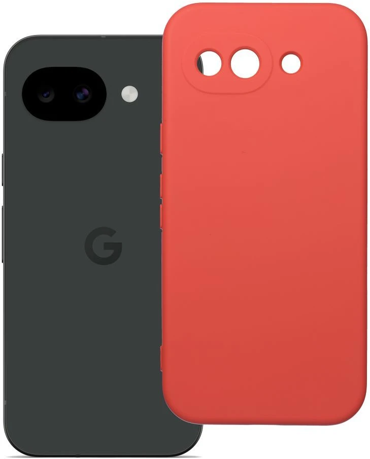 „Oem Google Pixel 10a“ silikoninis dėklas, miltelinės rožinės spalvos