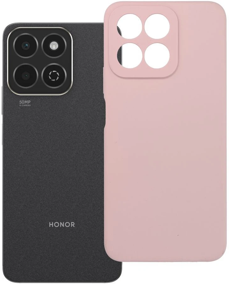 OEM dėklas Honor 200 SMART silikoniniam 2 mm dėklui (apsauginis fotoaparatas), rausvas