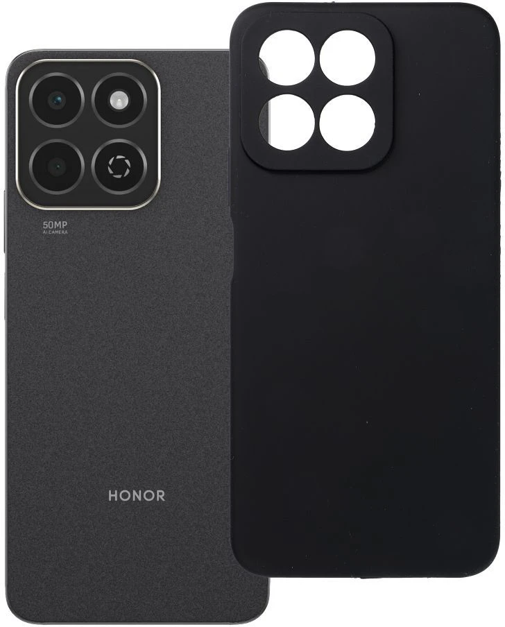 OEM dėklas Honor 200 SMART silikoniniam 2 mm dėklui (apsauginis fotoaparatas) juodas