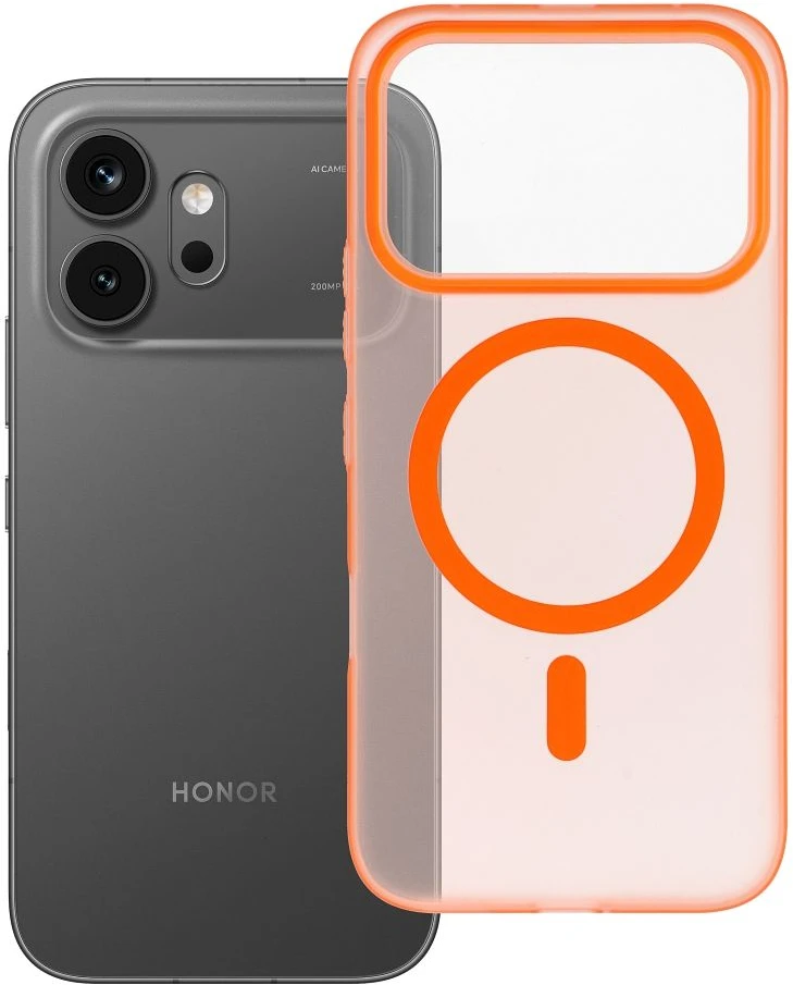 Dėklas Oem Case for Honor 600 / 600 PRO Go Oranžinis compatible with MagSafe oranžinis