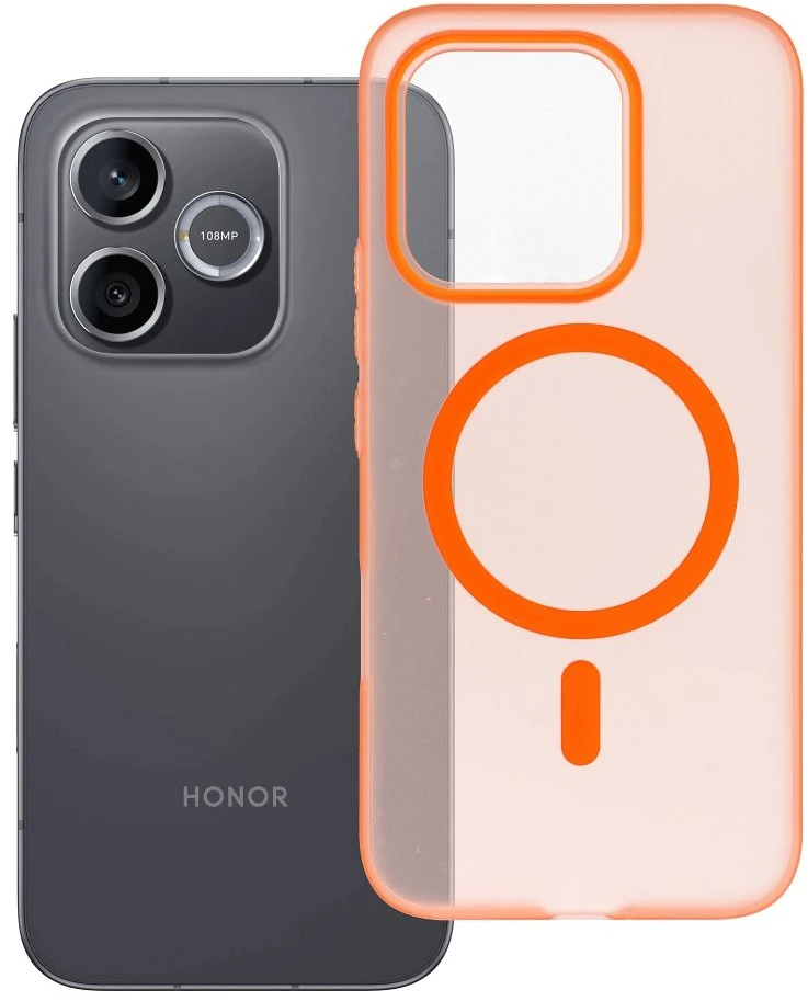 Dėklas Oem Case for Honor 600 LITE Go Oranžinis compatible with MagSafe oranžinis